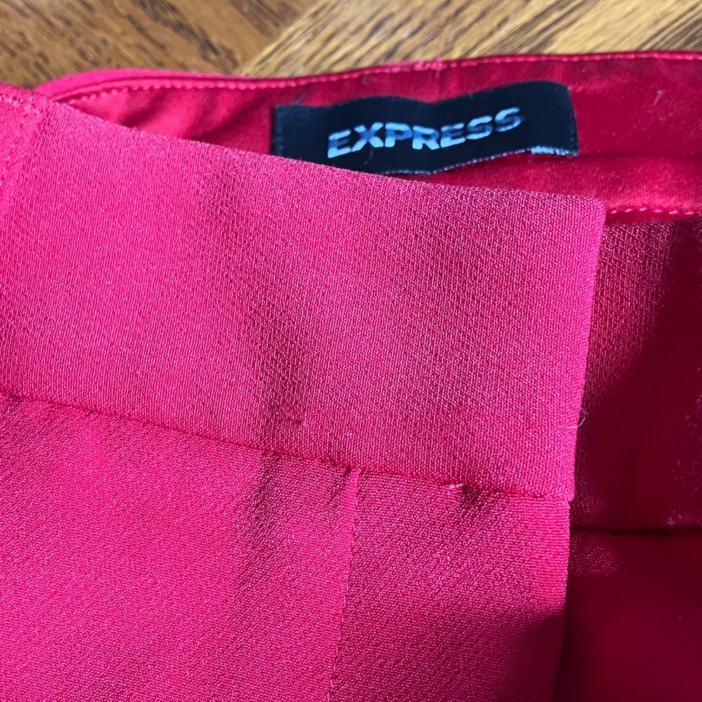 Express Bright Red Stretch Extreme Skinny Christmas Pants - Picture 10 of 11